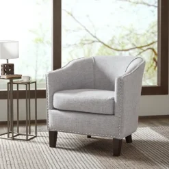 Kirkland's Home Emery Barrel Accent Chair- Accent Chairs