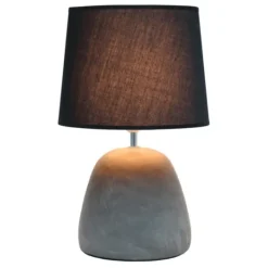 Kirkland's Home Emma Concrete Table Lamp With Shade- Table Lamps