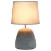 Kirkland's Home Emma Concrete Table Lamp With Shade- Table Lamps