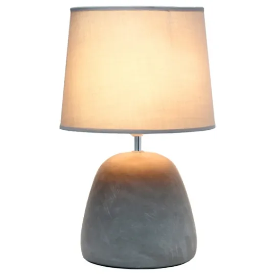 Kirkland's Home Emma Concrete Table Lamp With Shade- Table Lamps