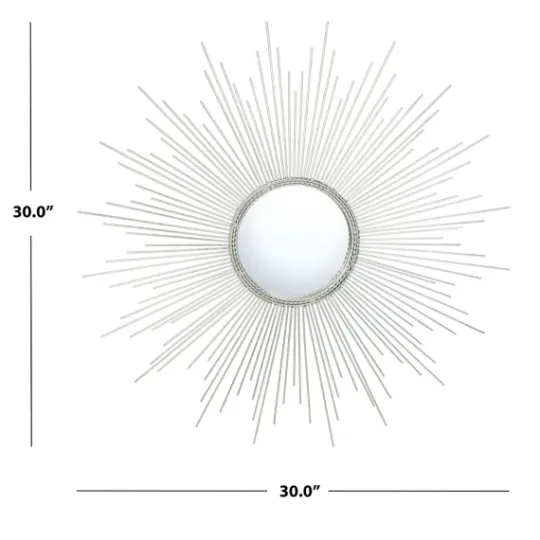 Kirkland's Home Emme Silver Sunburst Wall Mirror- Decorative Mirrors