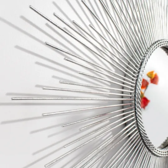 Kirkland's Home Emme Silver Sunburst Wall Mirror- Decorative Mirrors