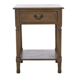 Kirkland's Home Emory Natural Single Drawer Accent Table- Accent & End Tables