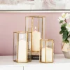 Kirkland's Home En Geometric 3-Pc. Decorative Lantern Set- Lanterns