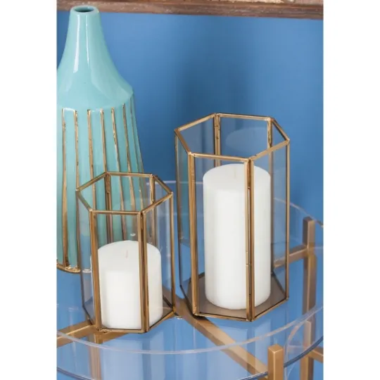 Kirkland's Home En Geometric 3-Pc. Decorative Lantern Set- Lanterns