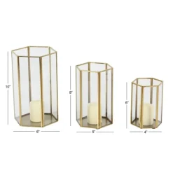 Kirkland's Home En Geometric 3-Pc. Decorative Lantern Set- Lanterns