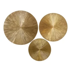 Kirkland's Home En Ribbed Sunburst Wall Plates, Set Of 3- Wall Plaques