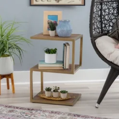 Kirkland's Home En Shelves S-Frame Accent Table- Accent & End Tables