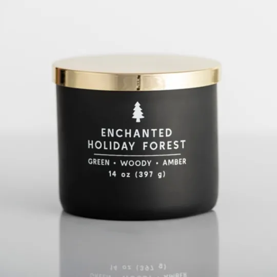 Kirkland's Home Enchanted Holiday Forest Triple Wick Jar Candle- Candles