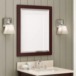 Kirkland's Home Espresso Beveled Vanity Mirror- Framed Mirrors