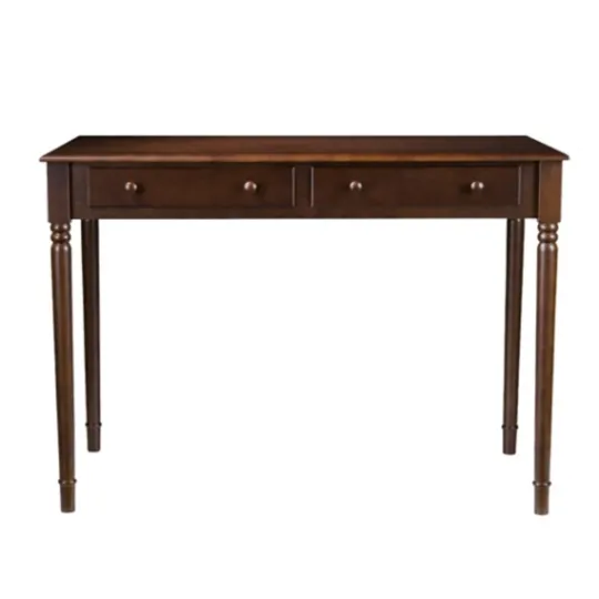 Kirkland's Home Espresso Classic 2-Drawer Wood Desk- Office Furniture