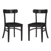 Kirkland's Home Espresso Curved Plank 2-Pc. Accent Chair Set- Accent Chairs
