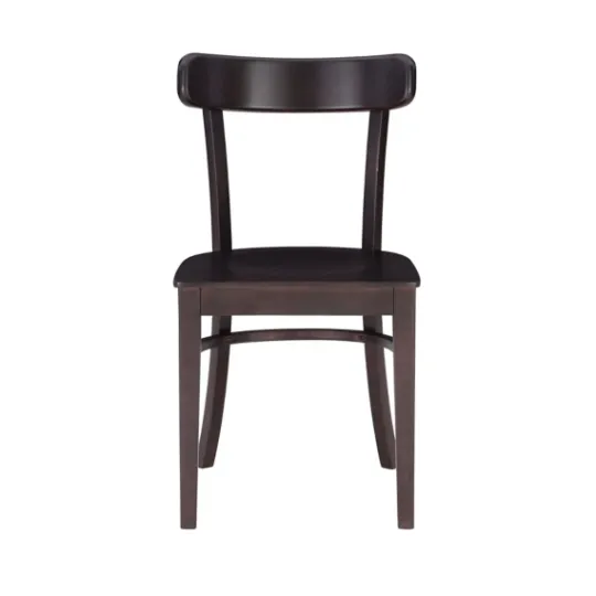 Kirkland's Home Espresso Curved Plank 2-Pc. Accent Chair Set- Accent Chairs