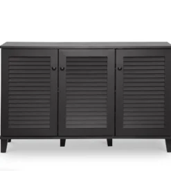 Kirkland's Home Espresso 3-Door Wood Cabinet- Cabinets & Sideboards