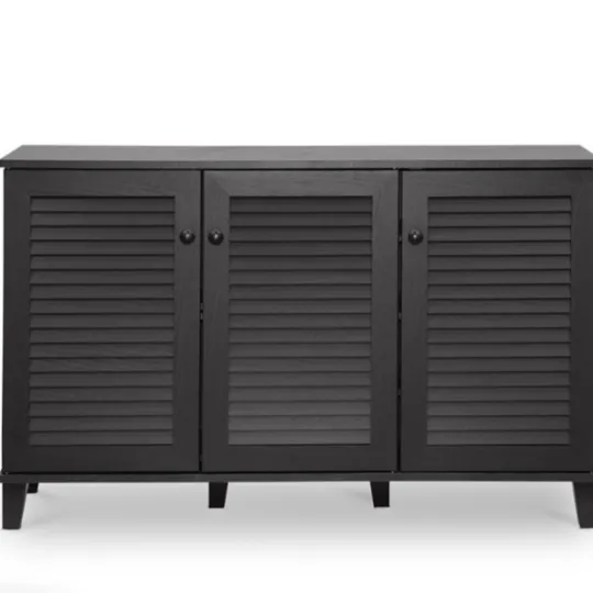 Kirkland's Home Espresso 3-Door Wood Cabinet- Cabinets & Sideboards