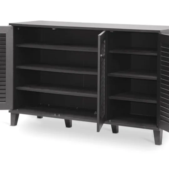 Kirkland's Home Espresso 3-Door Wood Cabinet- Cabinets & Sideboards