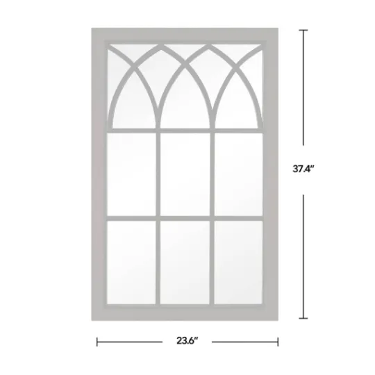Kirkland's Home Espresso Grandview Arched Frame Wall Mirror- Decorative Mirrors