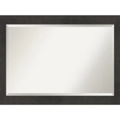 Kirkland's Home Espresso Plank Beveled Mirror- Framed Mirrors