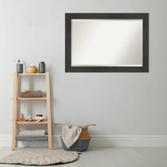 Kirkland's Home Espresso Plank Beveled Mirror- Framed Mirrors