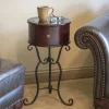 Kirkland's Home Espresso Round Accent Table- Accent & End Tables