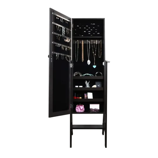 Kirkland's Home Espresso Wood Mirror Armoire- Full Length & Floor Mirrors