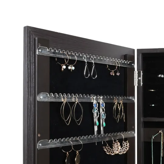 Kirkland's Home Espresso Wood Mirror Armoire- Full Length & Floor Mirrors