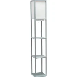 Kirkland's Home Etagere Shelf Charging Floor Lamp- Floor Lamps