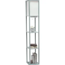 Kirkland's Home Etagere Shelf Charging Floor Lamp- Floor Lamps
