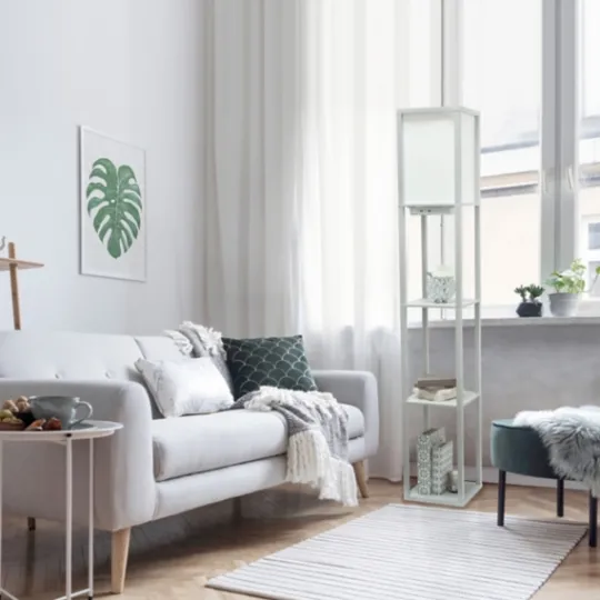 Kirkland's Home Etagere Shelf Charging Floor Lamp- Floor Lamps