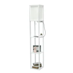 Kirkland's Home Etagere Shelf Charging Floor Lamp- Floor Lamps