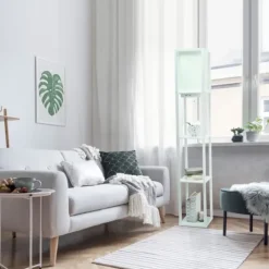 Kirkland's Home Etagere Shelf Charging Floor Lamp- Floor Lamps