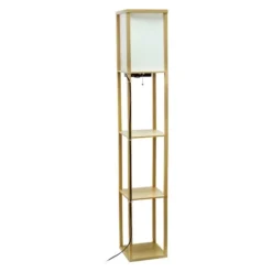 Kirkland's Home Etagere Shelf Charging Floor Lamp- Floor Lamps