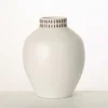 Kirkland's Home Etched Ceramic Urn Vase- Vases