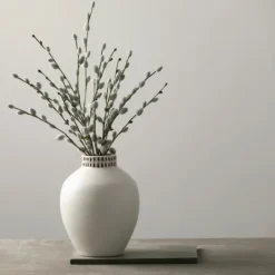 Kirkland's Home Etched Ceramic Urn Vase- Vases