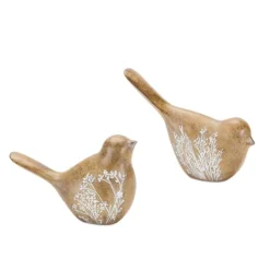 Kirkland's Home Etched Floral Bird Figurines, Set Of 4- Statues & Figurines