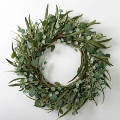 Kirkland's Home Eucalyptus And Bamboo Leaves Wreath- Wreaths