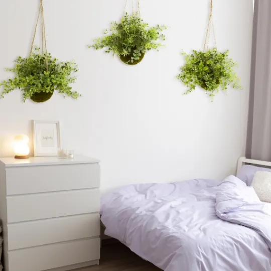 Kirkland's Home Eucalyptus And Berry Hanging Baskets, Set Of 3- Arrangements & Greenery