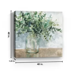 Kirkland's Home Eucalyptus Bouquet Giclee Canvas Print, 40X40 In.- Canvas Art