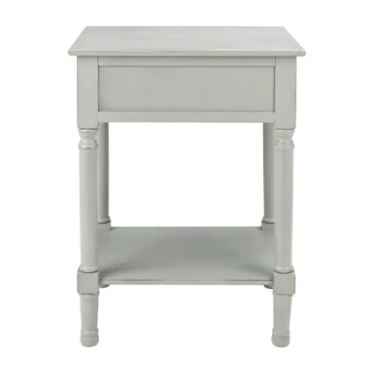 Kirkland's Home Evelina Textured Single Drawer Accent Table- Accent & End Tables