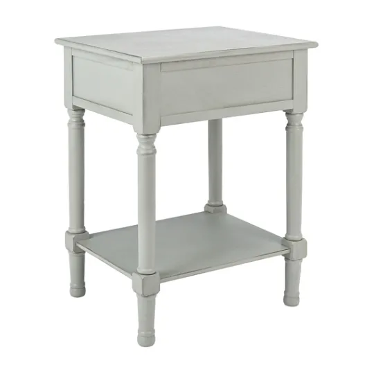 Kirkland's Home Evelina Textured Single Drawer Accent Table- Accent & End Tables