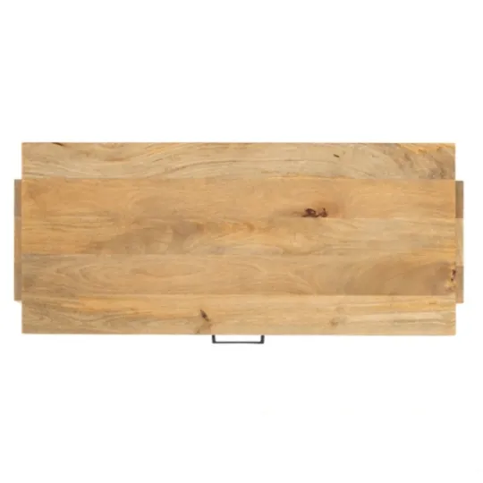 Kirkland's Home Everett Mango Wood Desk- Office Furniture