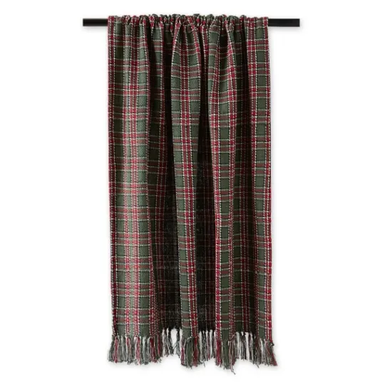 Kirkland's Home Evergreen Forest Plaid Cotton Throw- Blankets & Throws