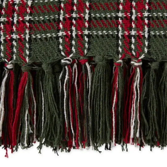 Kirkland's Home Evergreen Forest Plaid Cotton Throw- Blankets & Throws