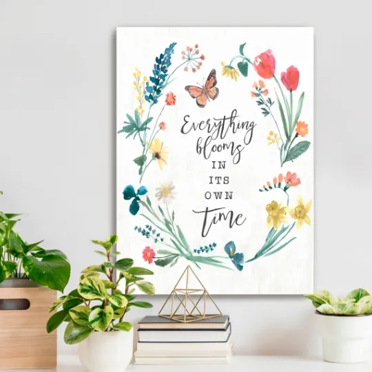 Kirkland's Home Everything Blooms Canvas Art Print- Canvas Art
