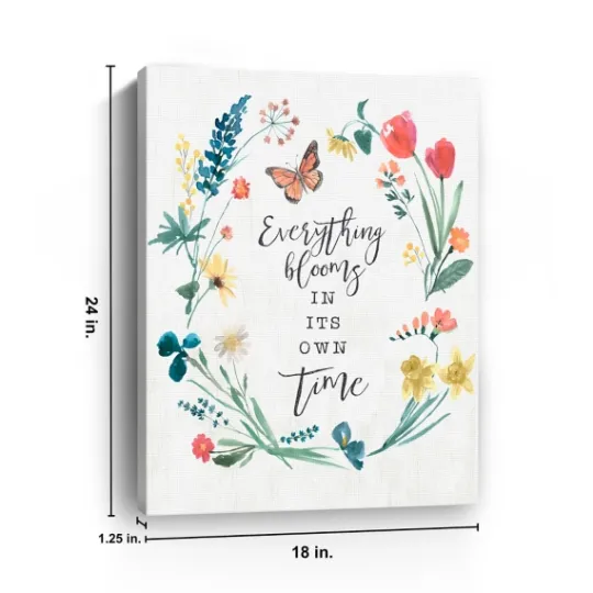 Kirkland's Home Everything Blooms Canvas Art Print- Canvas Art