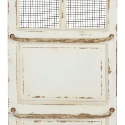 Kirkland's Home Evie Distressed Ivory Wood Door Wall Plaque- Wall Plaques