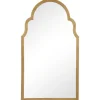 Kirkland's Home Ezra Gold Leaf Arched Mirror- Decorative Mirrors