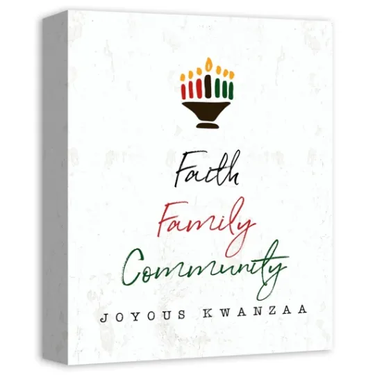 Kirkland's Home Faith Family Kwanzaa Wall Plaque- Wall Plaques
