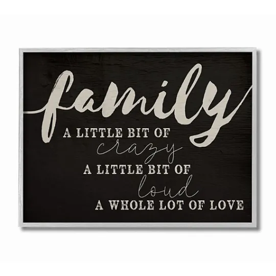Kirkland's Home Family A Whole Lot Of Love Framed Wall Plaque- Wall Quotes & Signs