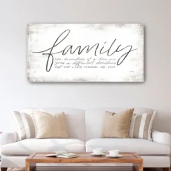 Kirkland's Home Family Branches Canvas Art Print, 60X30 In.- Wall Quotes & Signs